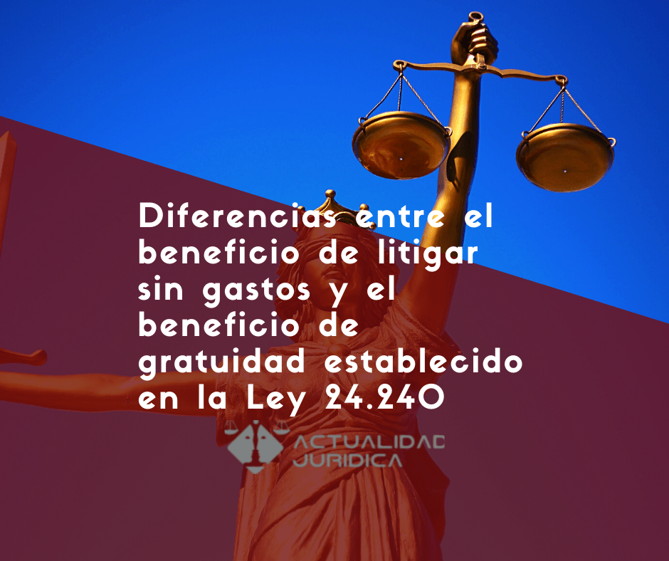 Diferencias Entre El Beneficio De Litigar Sin Gastos Y El Beneficio De ...